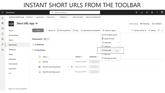 SharePoint ShortUrl